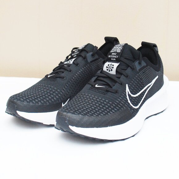 Nike Women's Interact Run - Black/White Anthracite Size 9 - Picture 1 of 10